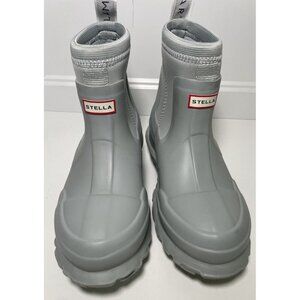 Stella McCartney x Hunter Limited Collection Grey Short Rubber Rain‎ Boots 36 W5